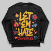 Yellow Sneakers DopeSkill Long Sleeve T-Shirt Let 'em Hate Graphic Streetwear - Black