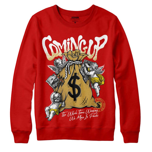 Red Snearkers DopeSkill Red Sweatshirt Money Bag Coming Up Graphic Streetwear