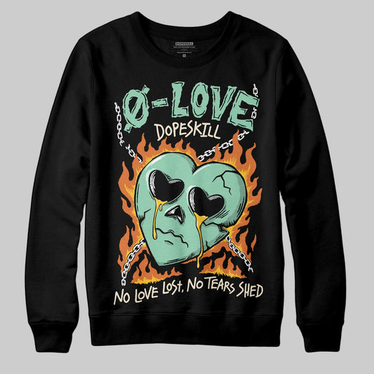 SB Dunk Low Rodeo Tourmaline DopeSkill Sweatshirt Crying Heart Graphic Streetwear - Black