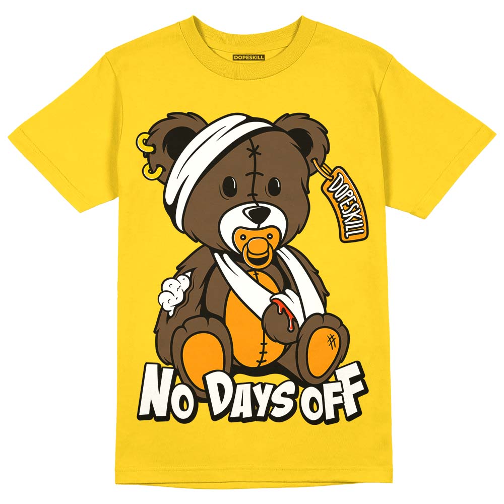 Jordan 6 “Yellow Ochre” DopeSkill Yellow T-shirt Hurt Bear Graphic Streetwear