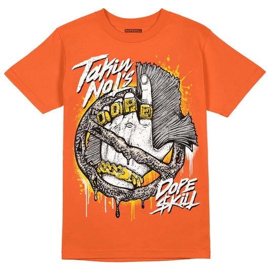 Jordan 3 Georgia Peach DopeSkill Orange T-shirt Takin No L's Graphic Streetwear