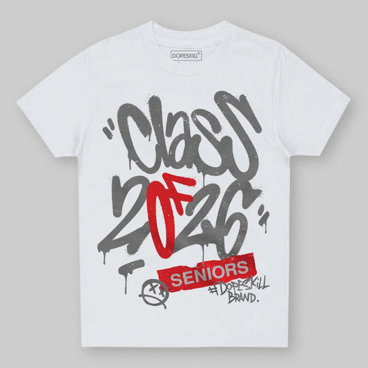 Grey Sneakers DopeSkill Toddler Kids T-shirt Class of 2026 Graphic Streetwear - White