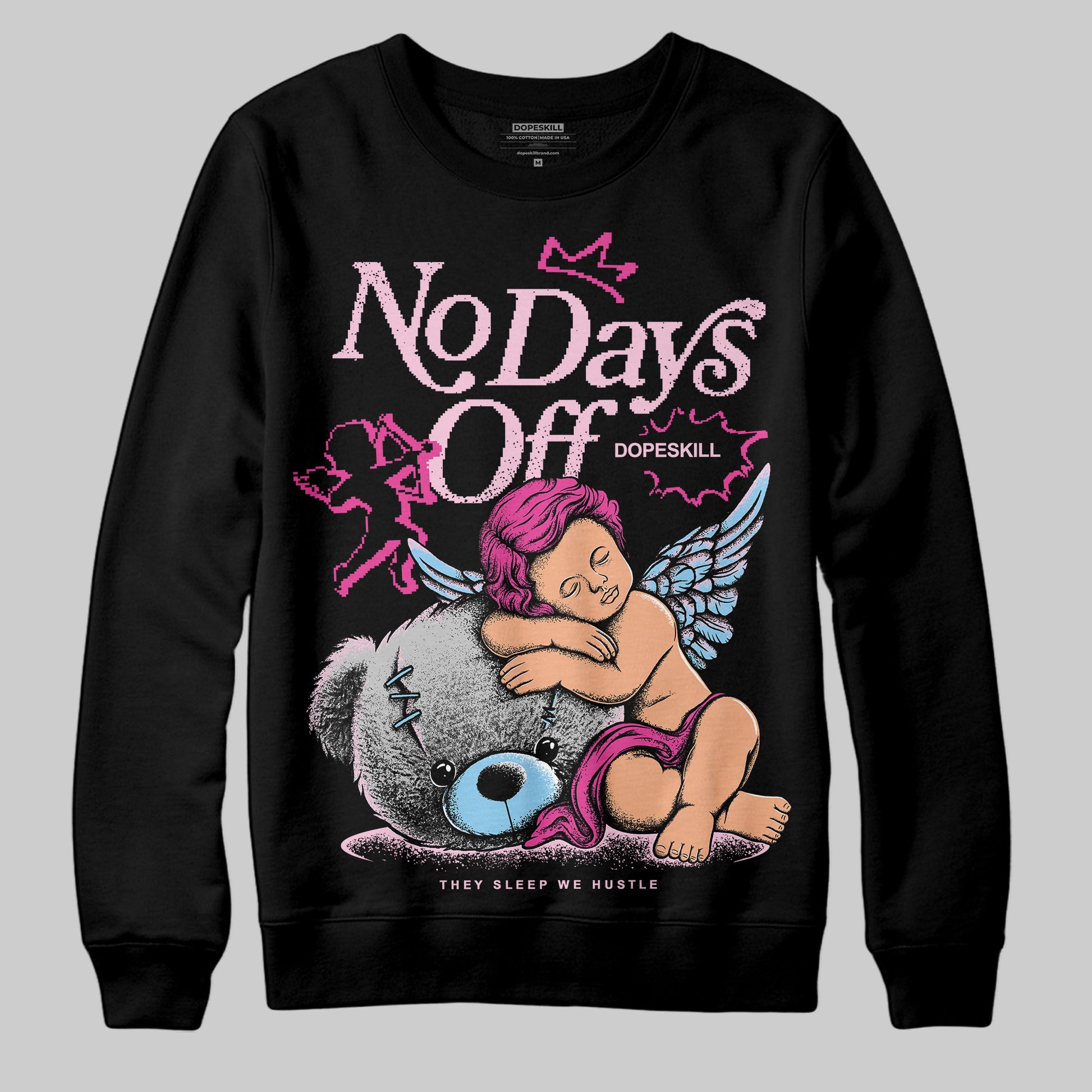Jordan 6 “Doernbecher” DopeSkill Sweatshirt New No Days Off Graphic Streetwear - Black