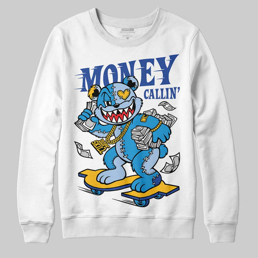 Royal Blue Sneakers DopeSkill Sweatshirt Money Callin' Graphic Streetwear - White