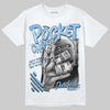 Jordan 6 University Blue DopeSkill T-Shirt Pocket Change Graphic Streetwear - WHite