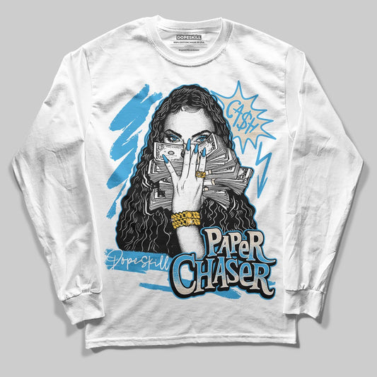 Jordan 1 High OG “UNC” Reimagined DopeSkill Long Sleeve T-Shirt NPC Graphic Streetwear - White