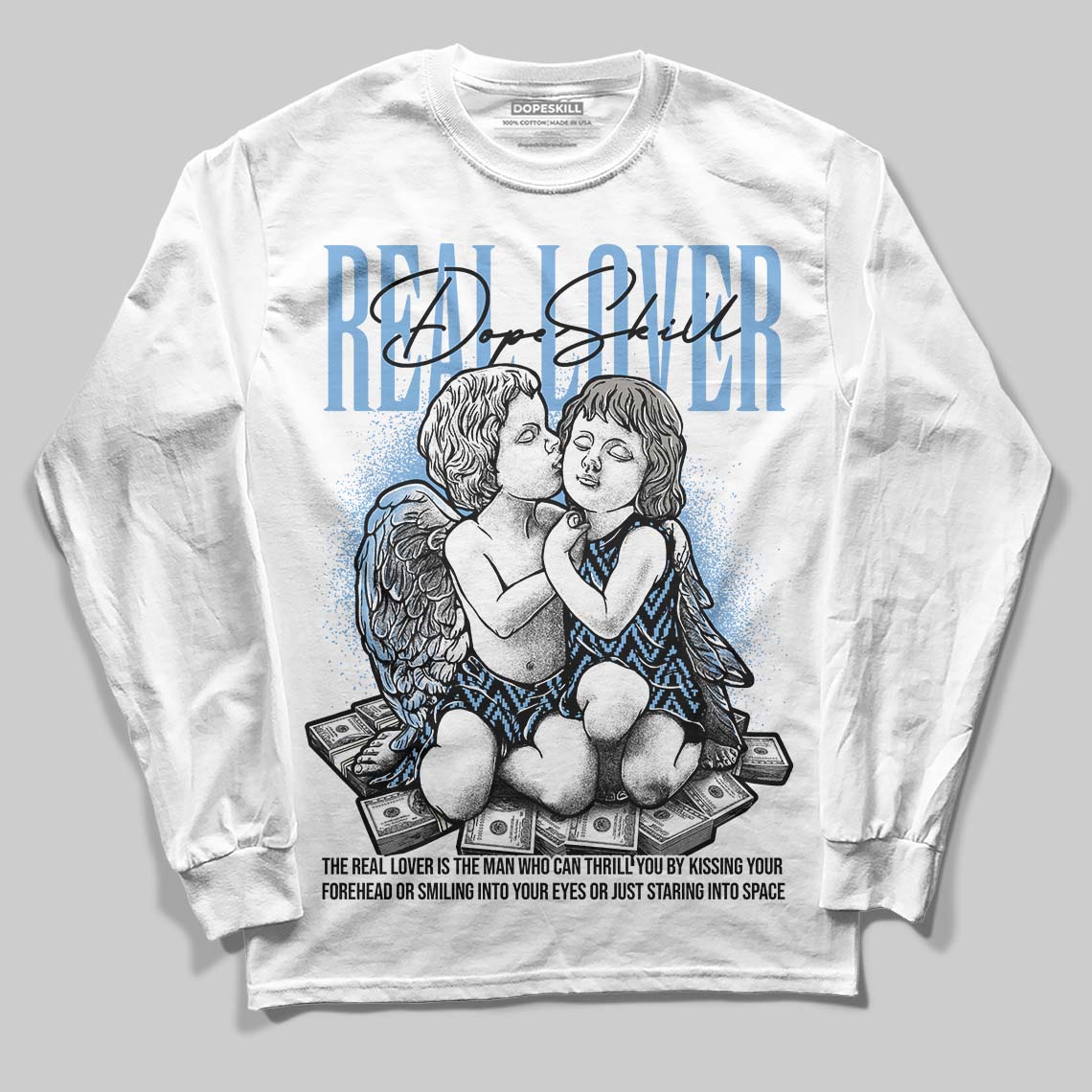 Jordan 12 Retro 'Melo' DopeSkill Long Sleeve T-Shirt Real Lover Graphic Streetwear - White