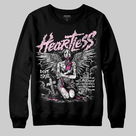 Dunk Low Triple Pink DopeSkill Sweatshirt Heartless Graphic Streetwear - Black