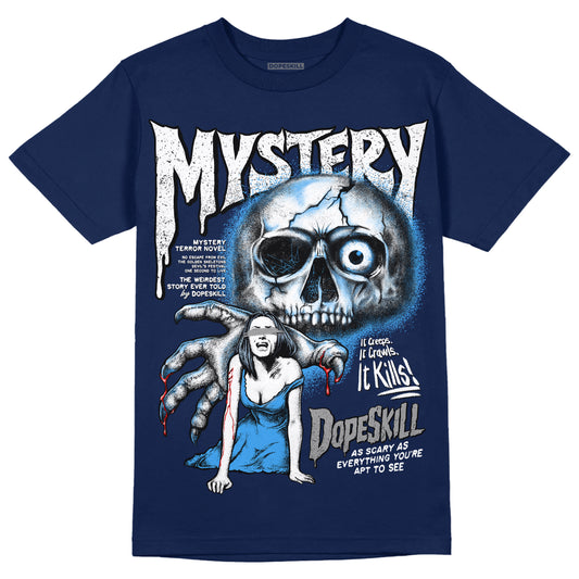 Jordan 3 "Midnight Navy" DopeSkill Navy T-shirt Mystery Ghostly Grasp Graphic Streetwear