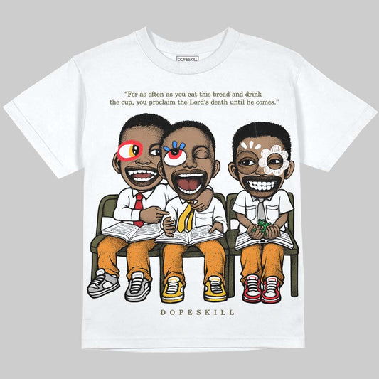 Jordan 5 Olive DopeSkill Oversize Print T-Shirt First Sunday Graphic Streetwear