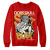 Red Sneakers DopeSkill Red Sweatshirt Stay It Busy Graphic Streetwear
