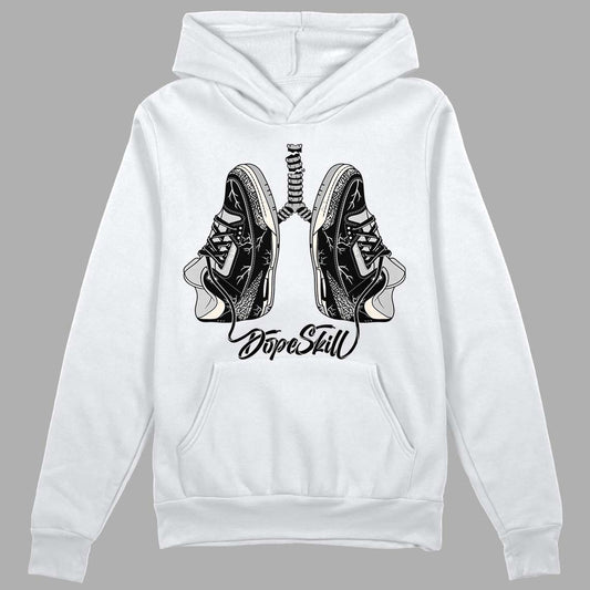 Jordan 3 “Off Noir” DopeSkill Hoodie Sweatshirt Breathe Graphic Streetwear - White