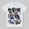 Jordan 1 High OG Rare Air "Deep Royal Blue" DopeSkill Toddler Kids T-shirt No Risk No Story Graphic Streetwear - White