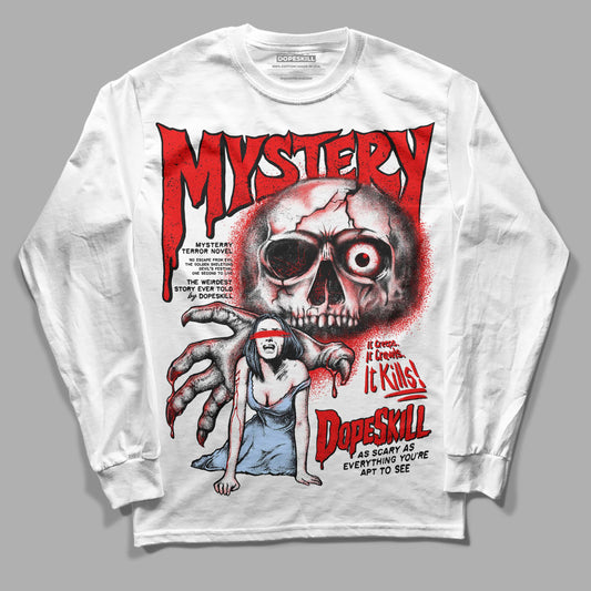 Jordan 11 Retro Cherry DopeSkill Long Sleeve T-Shirt Mystery Ghostly Grasp Graphic Streetwear - White