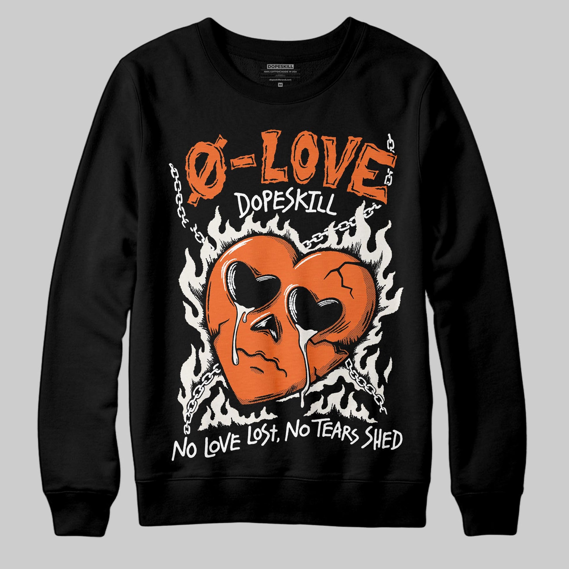 Jordan 1 Retro High OG Shattered Backboard (2025) DopeSkill Sweatshirt Crying Heart Graphic Streetwear - Black