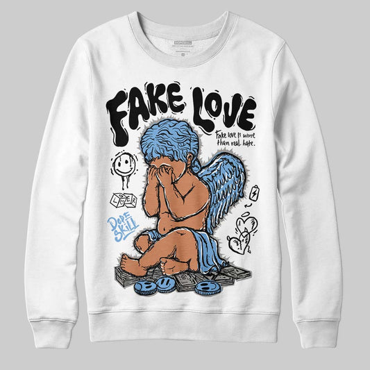 Jordan 12 Retro 'Melo' DopeSkill Sweatshirt False Love Graphic Streetwear - White