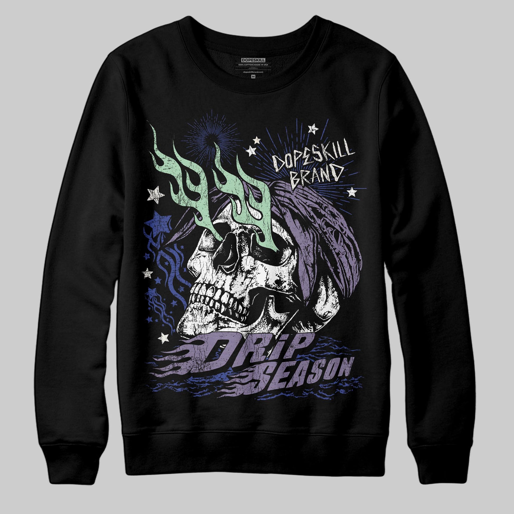 Jordan 1 Retro Low OG Zion Williamson Voodoo Alternate DopeSkill Sweatshirt Drip Season Graphic Streetwear - Black