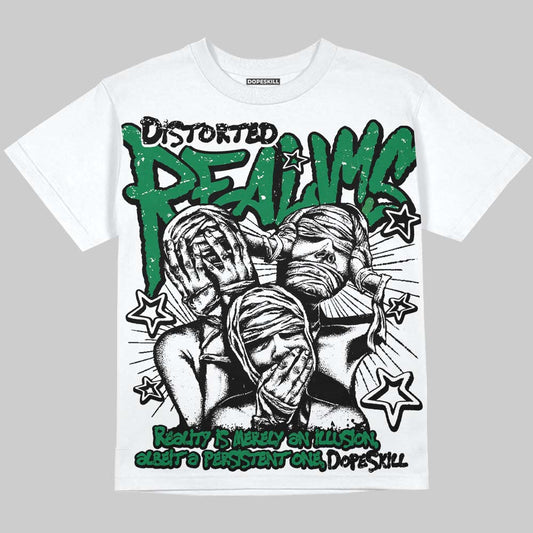Green Sneakers DopeSkill Oversize Print T-Shirt Distorted Realms Graphic Streetwear