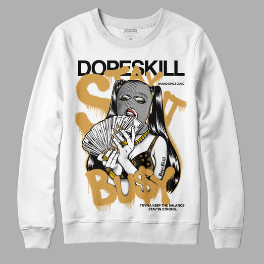 Jordan 11 "Gratitude" DopeSkill Sweatshirt Stay It Busy Graphic Streetwear - WHite