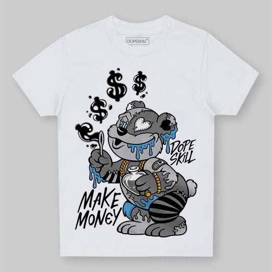 Grey Sneakers DopeSkill Toddler Kids T-shirt Make Money Graphic Streetwear - White