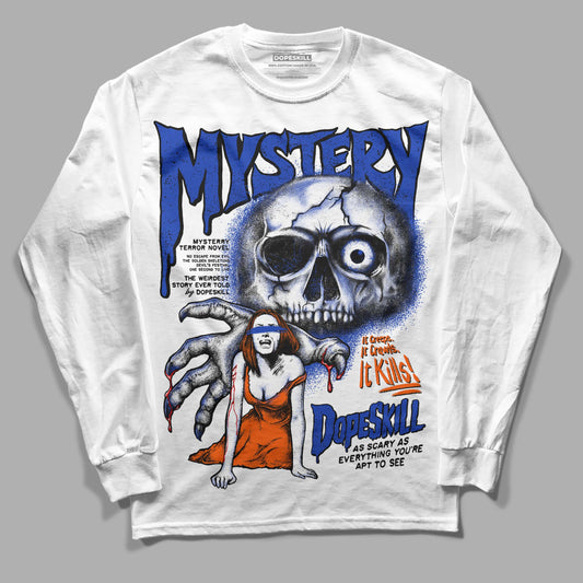Dunk Low Futura Orange Blaze DopeSkill Long Sleeve T-Shirt Mystery Ghostly Grasp Graphic Streetwear - White