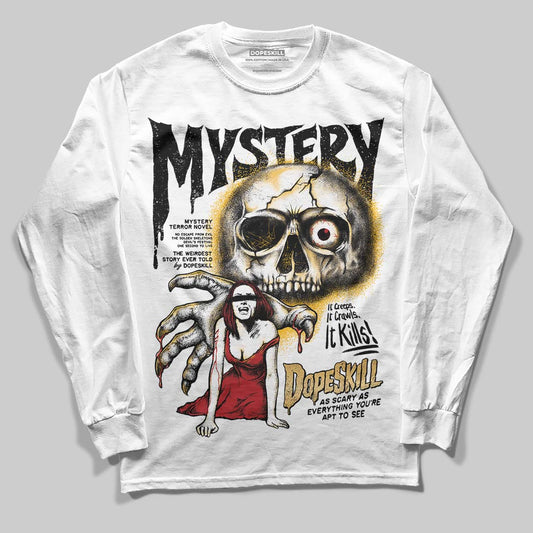 Jordan 12 Retro 'Taxi' 2025 DopeSkill Long Sleeve T-Shirt Mystery Ghostly Grasp Graphic Streetwear - White