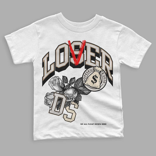 Jordan 5 SE “Sail” DopeSkill Toddler Kids T-shirt Loser Lover Graphic Streetwear - White