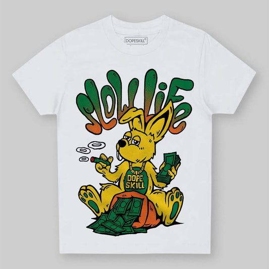 Green Sneakers DopeSkill Toddler Kids T-shirt Slow Life Graphic Streetwear - White