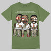 Olive Sneakers DopeSkill T-Shirt First Sunday Graphic Streetwear - Military Green