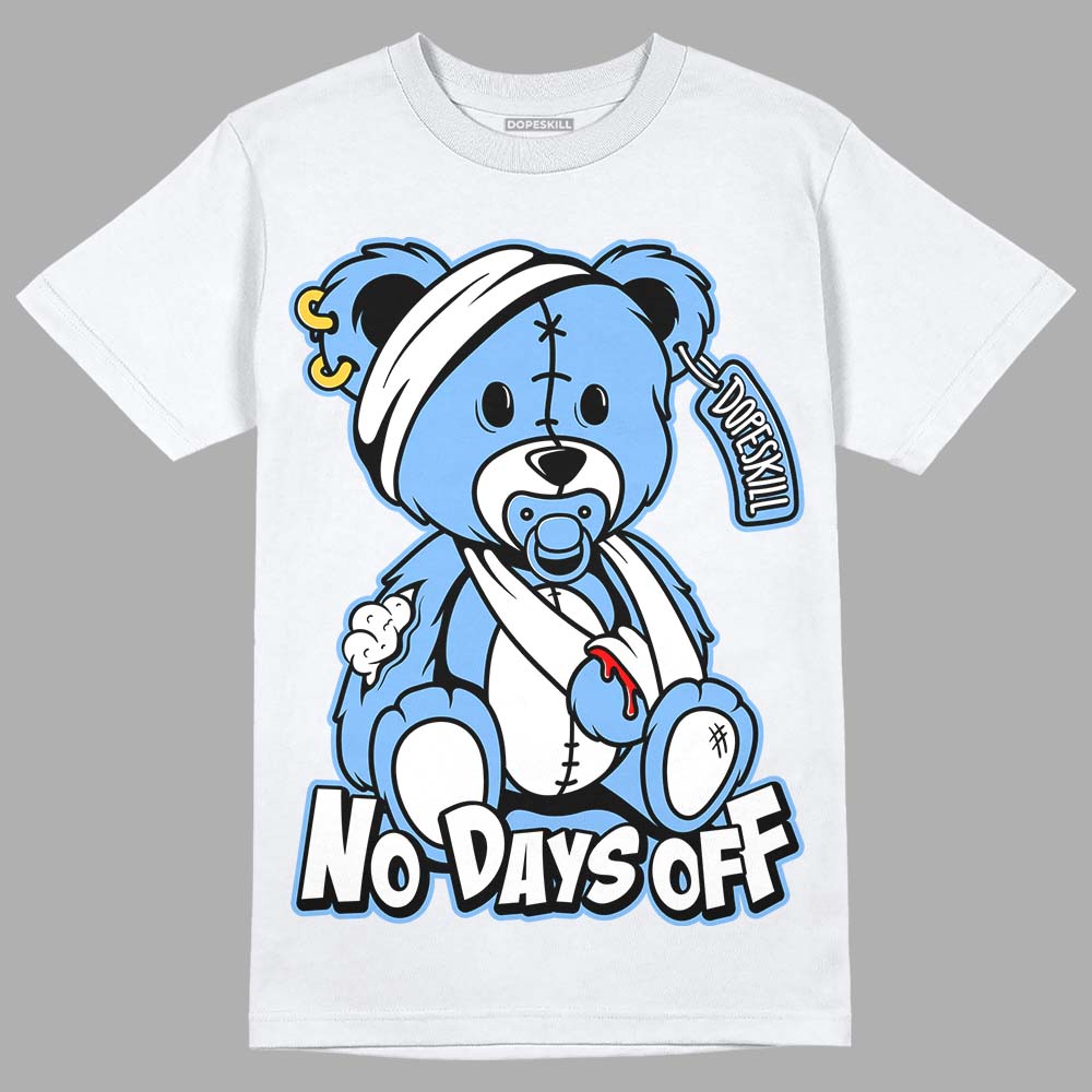 Jordan 9 Powder Blue DopeSkill T-Shirt Hurt Bear Graphic Streetwear - White