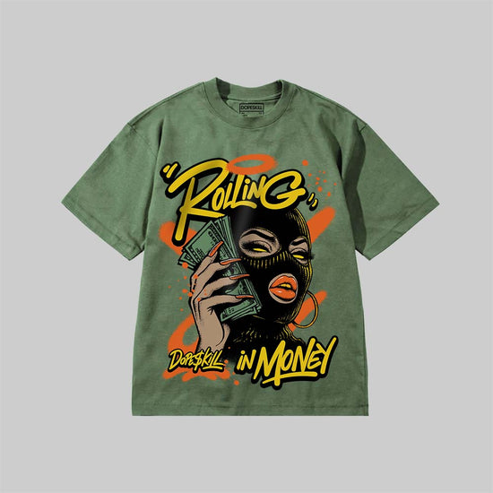 Rolling in Money DopeSkill Premium T-shirt Streetwear - Moss