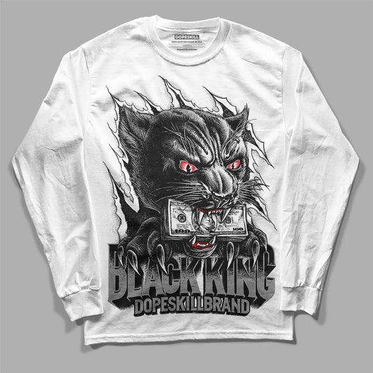 Dunk Low Panda White Black DopeSkill Long Sleeve T-Shirt Black King Graphic Streetwear - White
