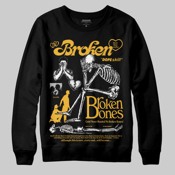 Jordan 5 'Tokyo' DopeSkill Sweatshirt Broken Bones Graphic Streetwear - Black