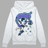 University Blue Sneakers DopeSkill Hoodie Sweatshirt Nevermind Graphic Streetwear - White