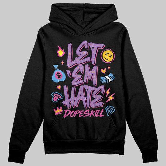 PURPLE Sneakers DopeSkill Hoodie Sweatshirt Let 'em Hate Graphic Streetwear - Black