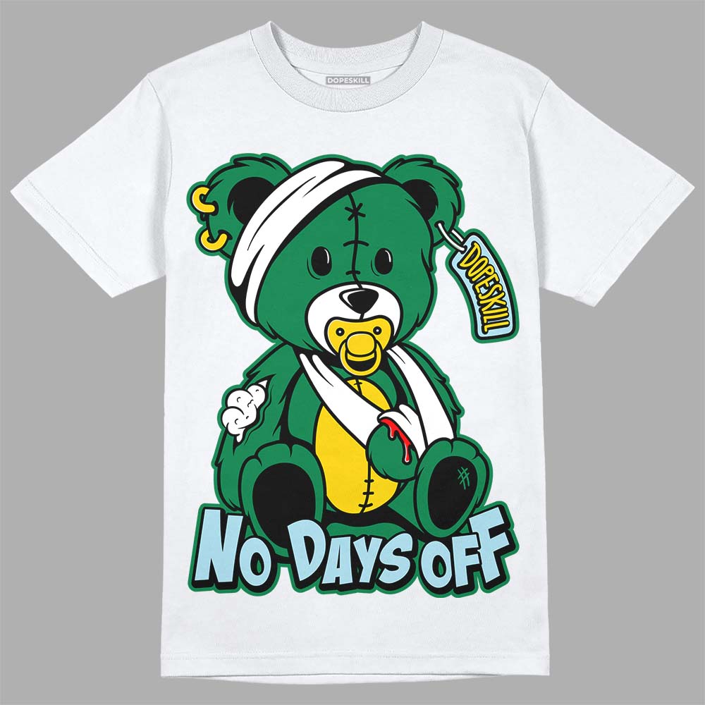 Jordan 5 “Lucky Green” DopeSkill T-Shirt Hurt Bear  Graphic Streetwear - White