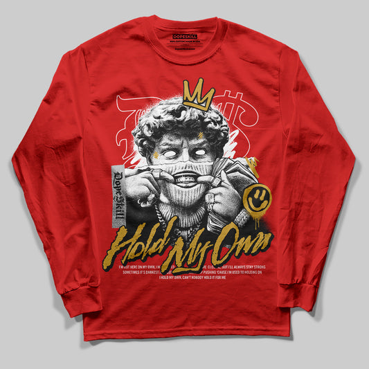 Red Sneakers DopeSkill Red Long Sleeve T-Shirt In My Way Graphic Streetwear