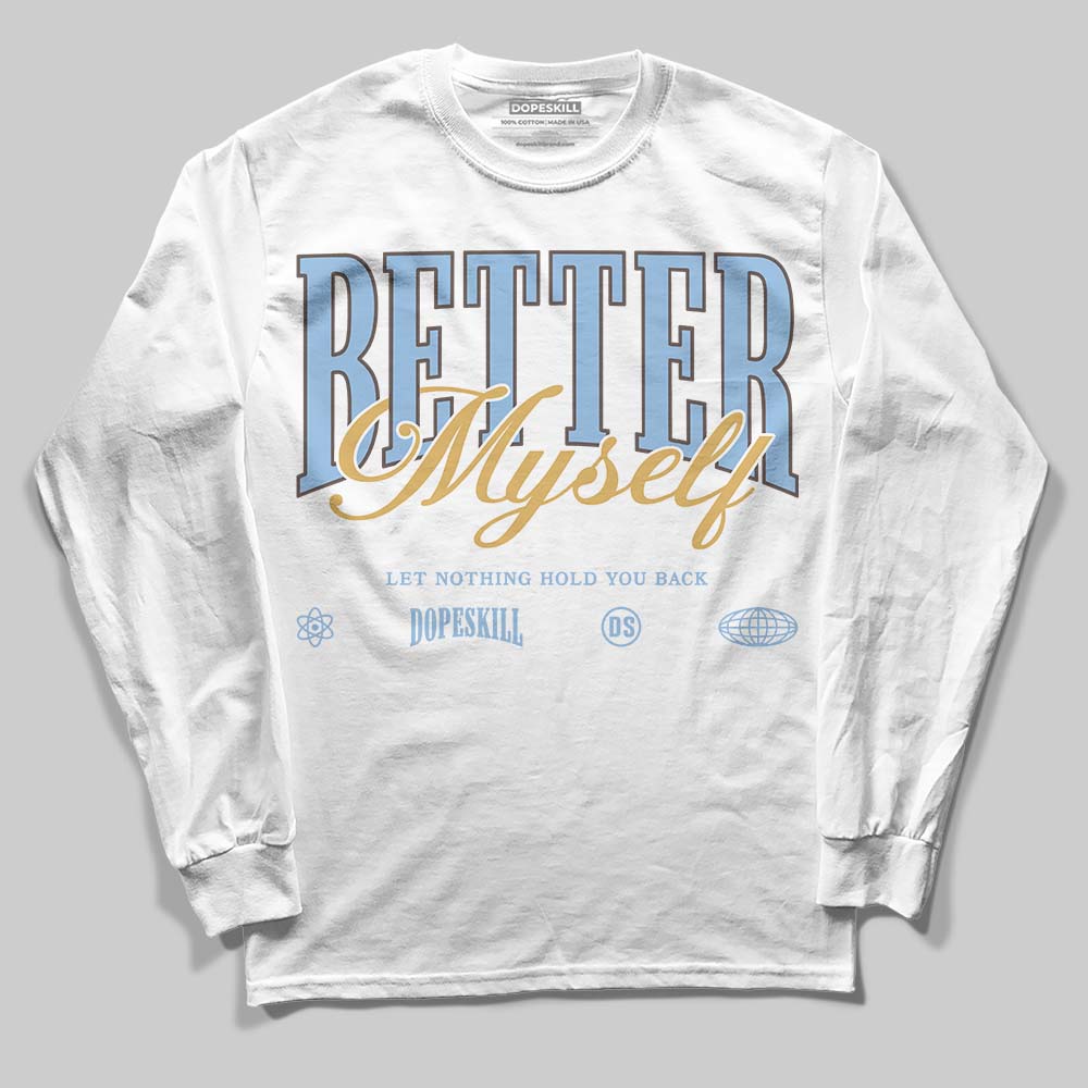 Adidas Handball Spezial ‘Light Blue’ DopeSkill Long Sleeve T-Shirt Better Myself Graphic Streetwear - White