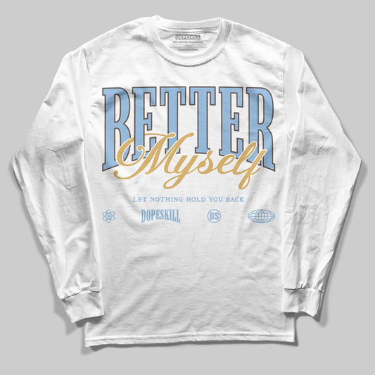 Adidas Handball Spezial ‘Light Blue’ DopeSkill Long Sleeve T-Shirt Better Myself Graphic Streetwear - White
