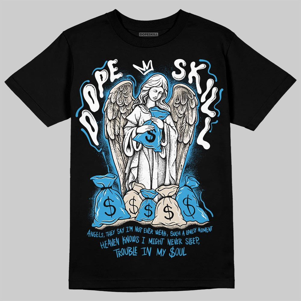 Jordan 1 High OG “UNC” Reimagined DopeSkill T-Shirt Angels Graphic Streetwear - Black