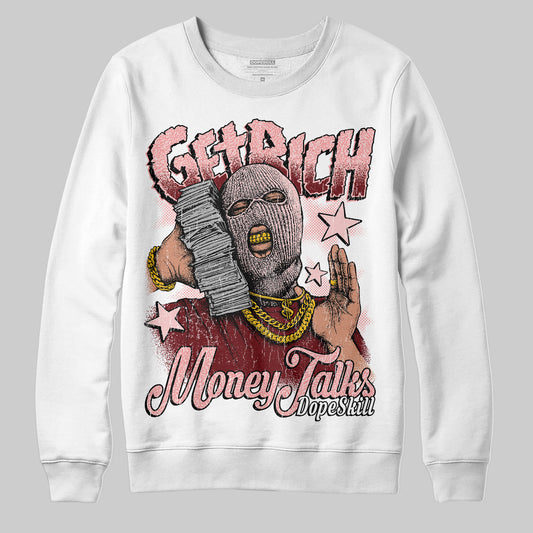 Jordan 3 Retro Valentine's Day Treat Yourself (2025) DopeSkill Sweatshirt Get Rich Graphic Streetwear - White