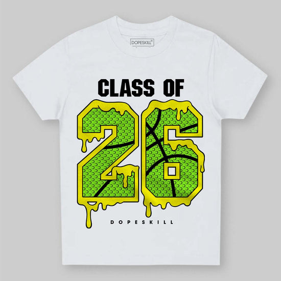 Neon Green Sneakers DopeSkill Toddler Kids T-shirt 26 Drip Graphic Streetwear - White