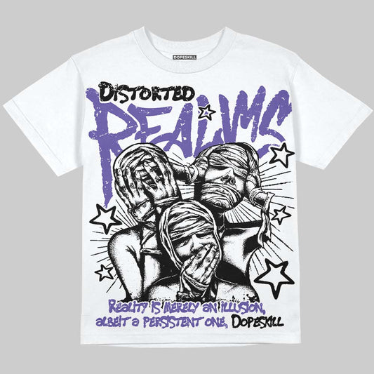 Jordan 5 OG “Grape” DopeSkill Oversize Print T-Shirt Distorted Realms Graphic Streetwear