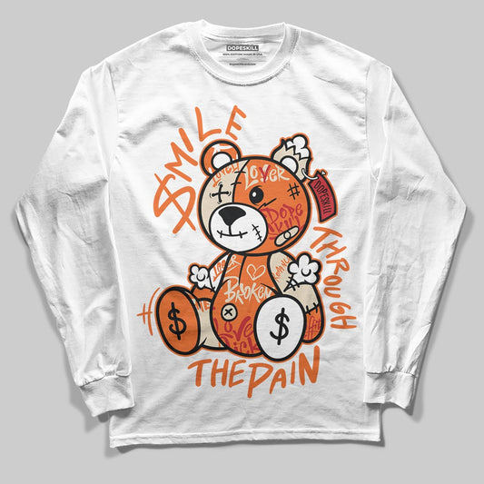 Jordan 3 “Starfish” DopeSkill Long Sleeve T-Shirt Smile Through The Pain Graphic Streetwear - White