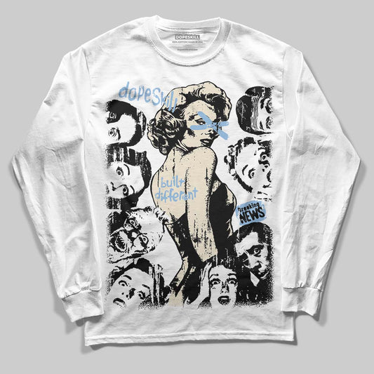 Nike Air Diamond Turf Must Be the Money DopeSkill Long Sleeve T-Shirt Built Different Graphic Streetwear - White