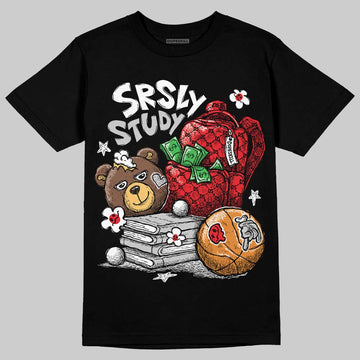 Air Foamposite One 'Triple White' DopeSkill T-Shirt SRSLY Study Graphic Streetwear - Black