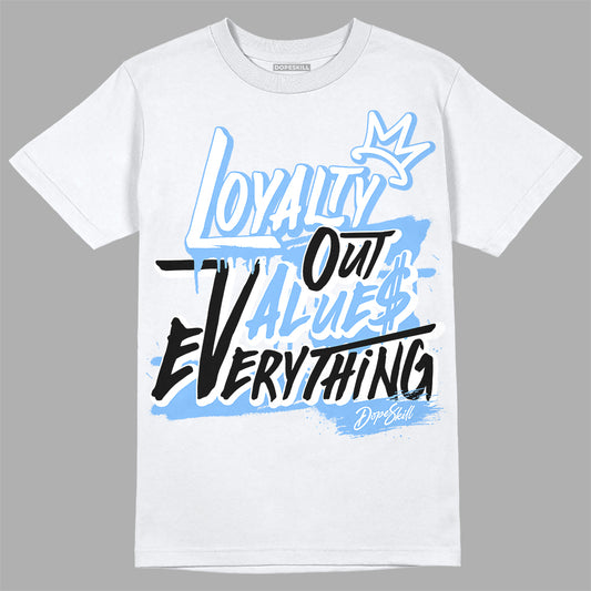 Jordan 9 Powder Blue DopeSkill T-Shirt LOVE Graphic Streetwear - White