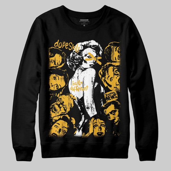 Jordan 5 'Tokyo' DopeSkill Sweatshirt Built Different Graphic Streetwear - Black