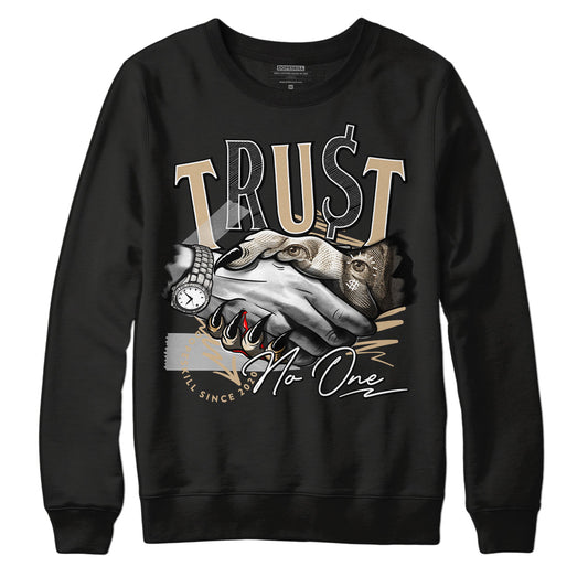 TAN Sneakers DopeSkill Sweatshirt Trust No One Graphic Streetwear - Black 