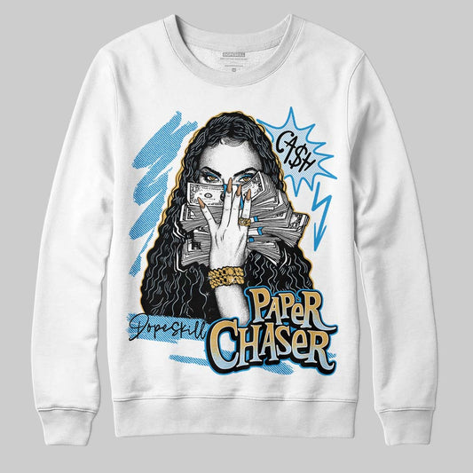 Jordan 4 Denim “Worn Blue” DopeSkill Sweatshirt NPC Graphic Streetwear - White